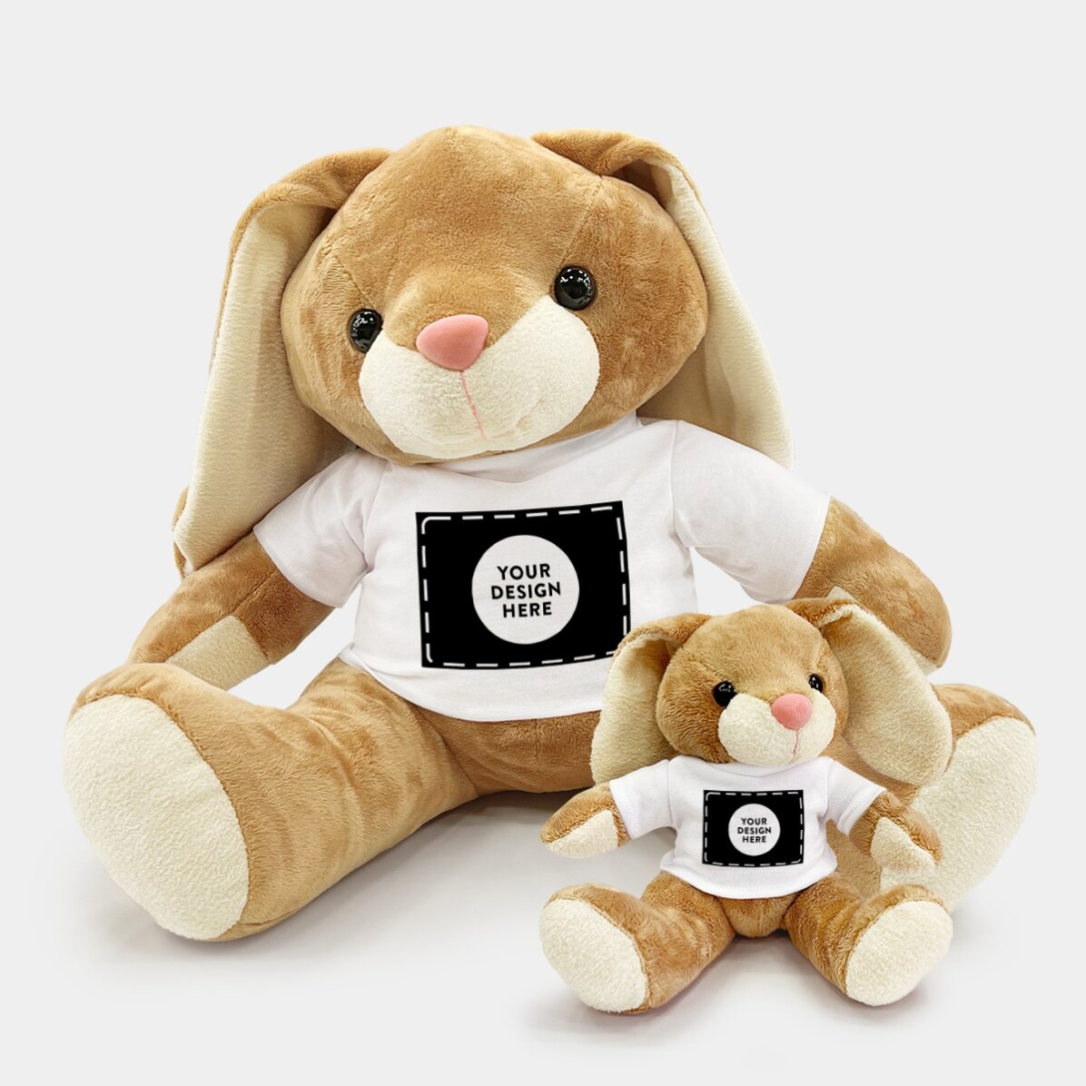 Pluș iepure personalizat cu grafica ta