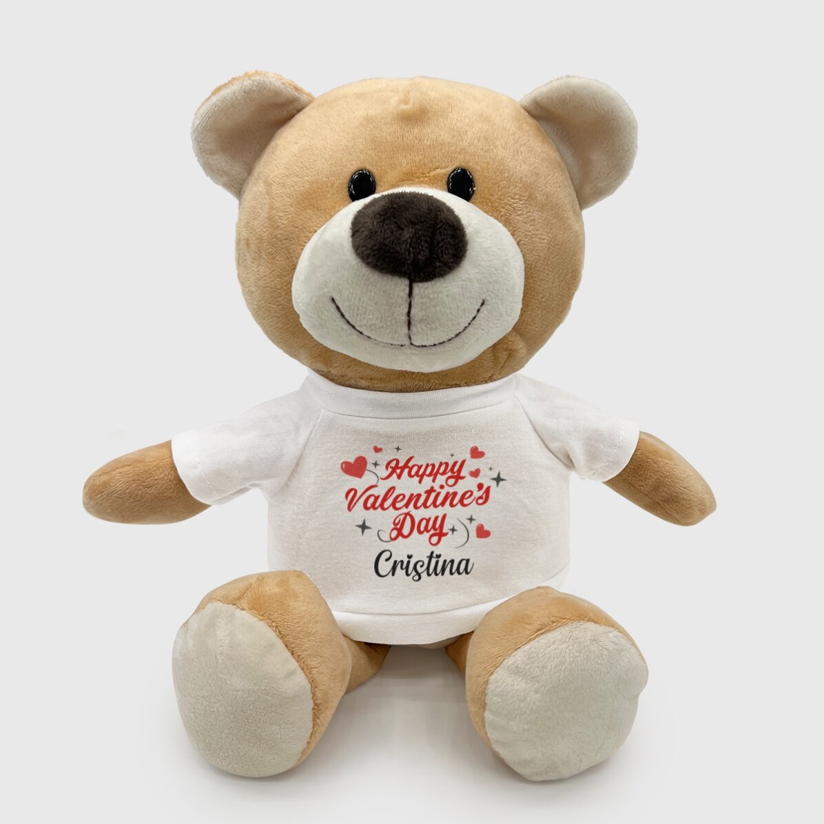 Pluș ursuleț personalizat cu text - Happy Valentine