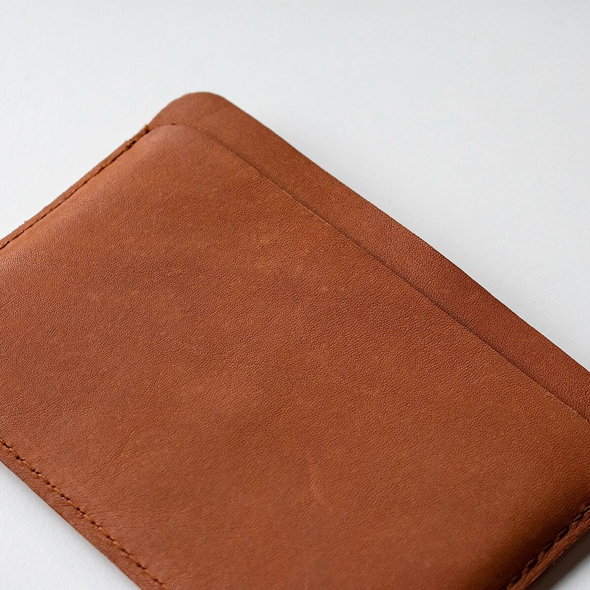 Personalised leather wallet with initials