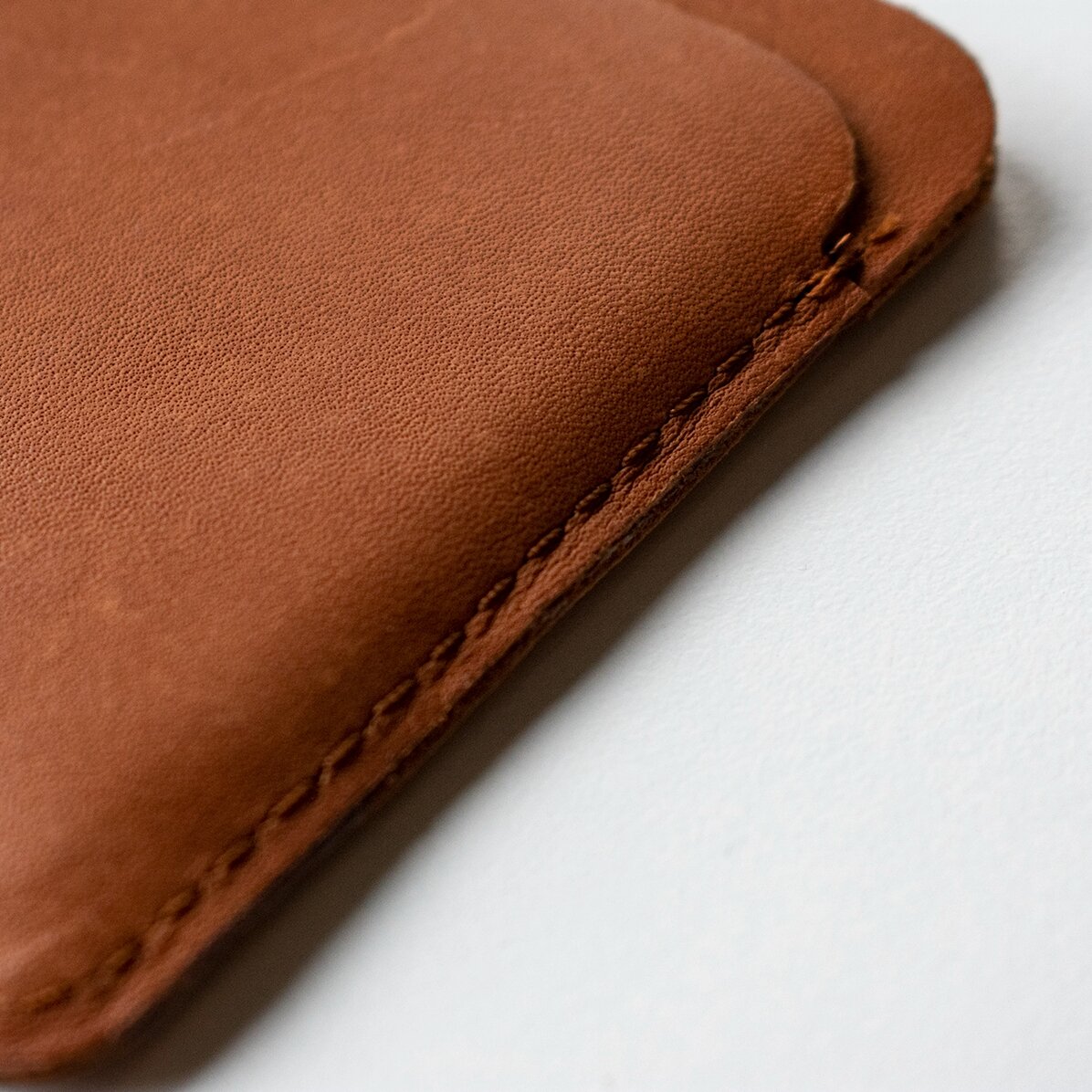 Personalised leather wallet with initials