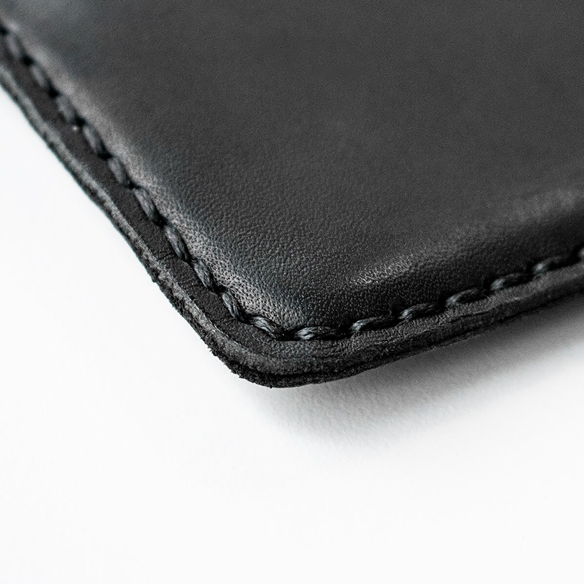 Personalised leather wallet with initials