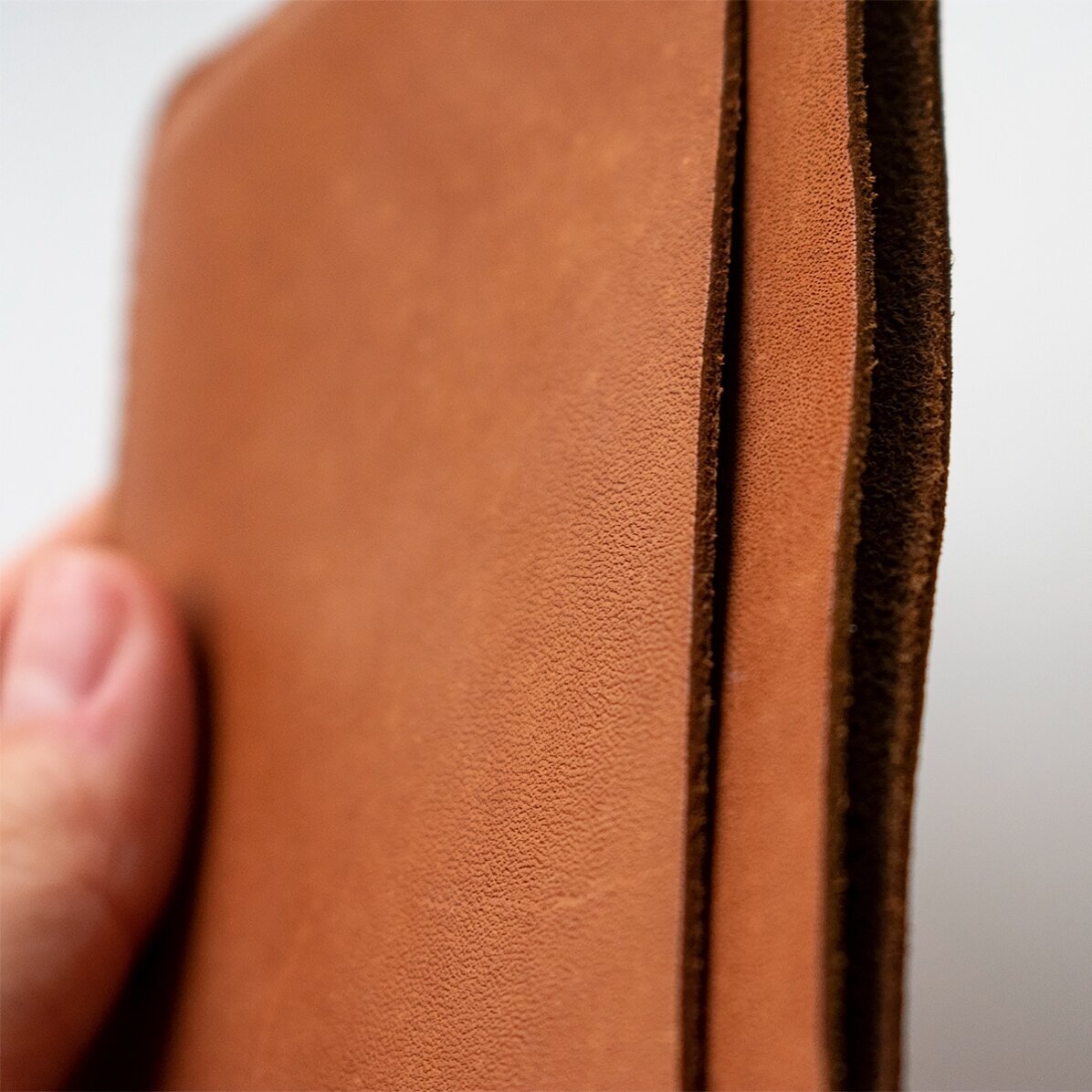 Personalised leather wallet with name - Traditional model