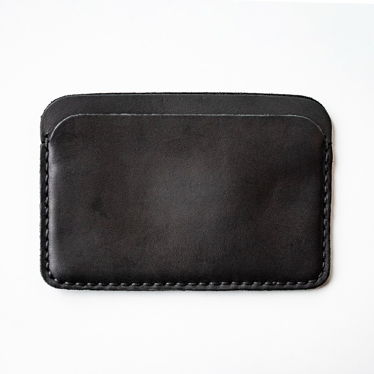 Personalised leather wallet with name - Traditional model