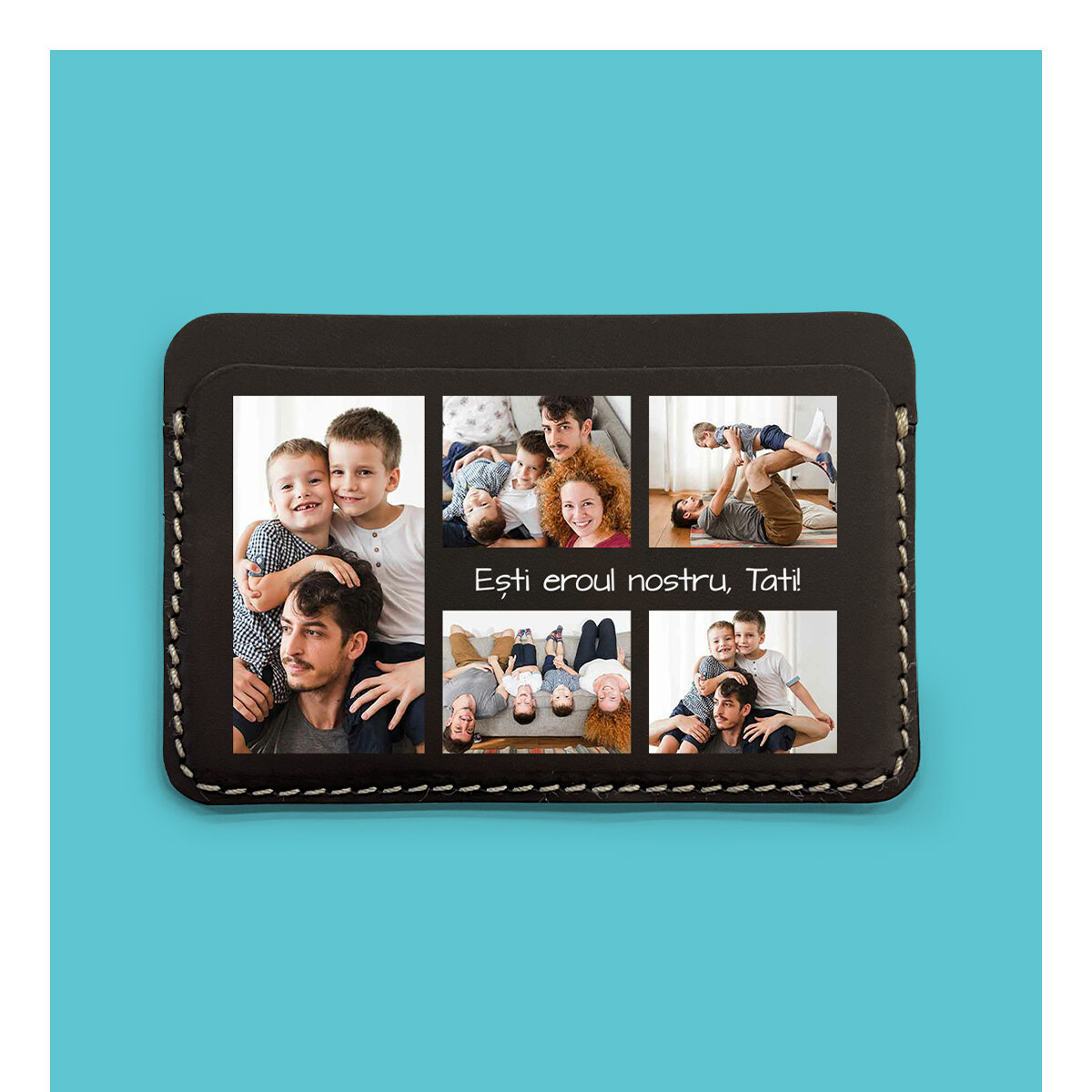 Personalised coloured leather wallets