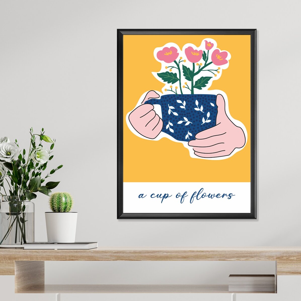 Poster A cup of flowers