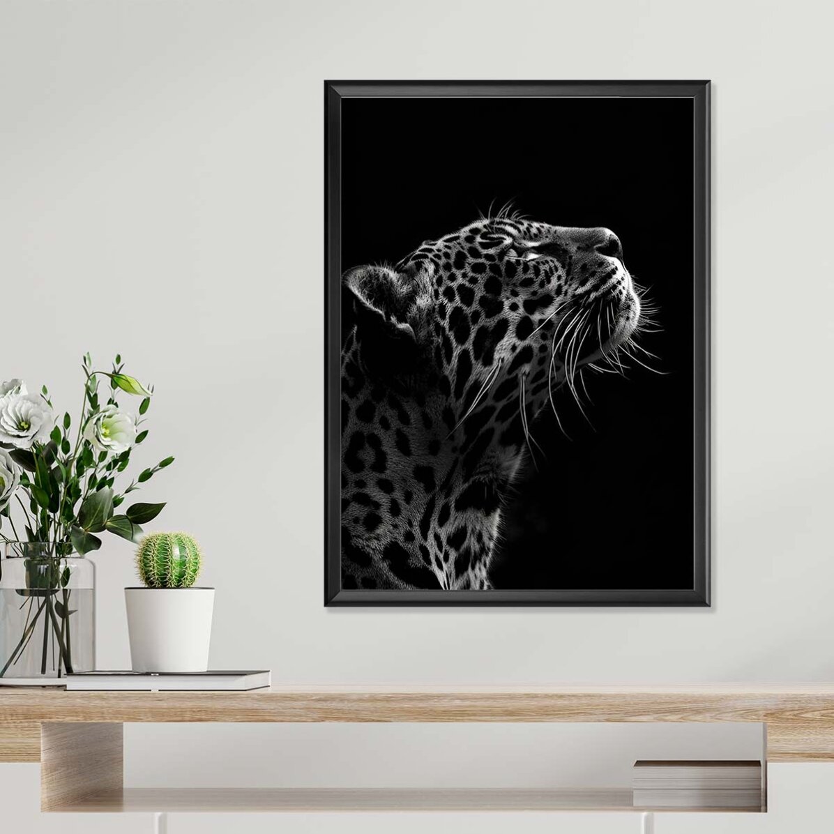 Poster Black and White Jaguar