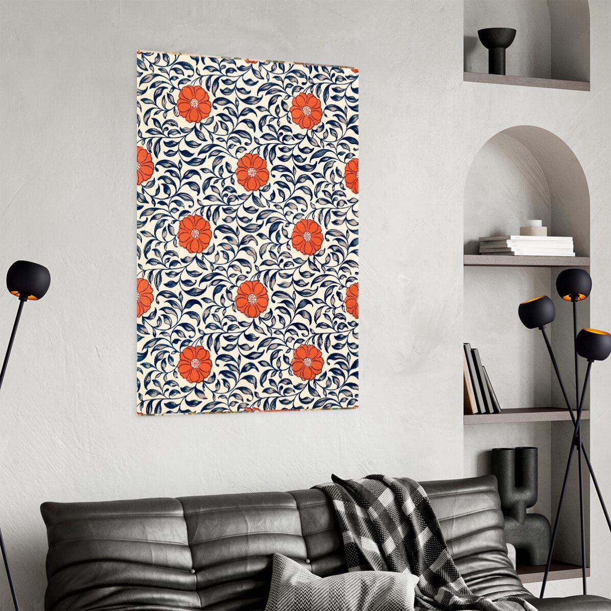 Poster Flori chinezești roșii