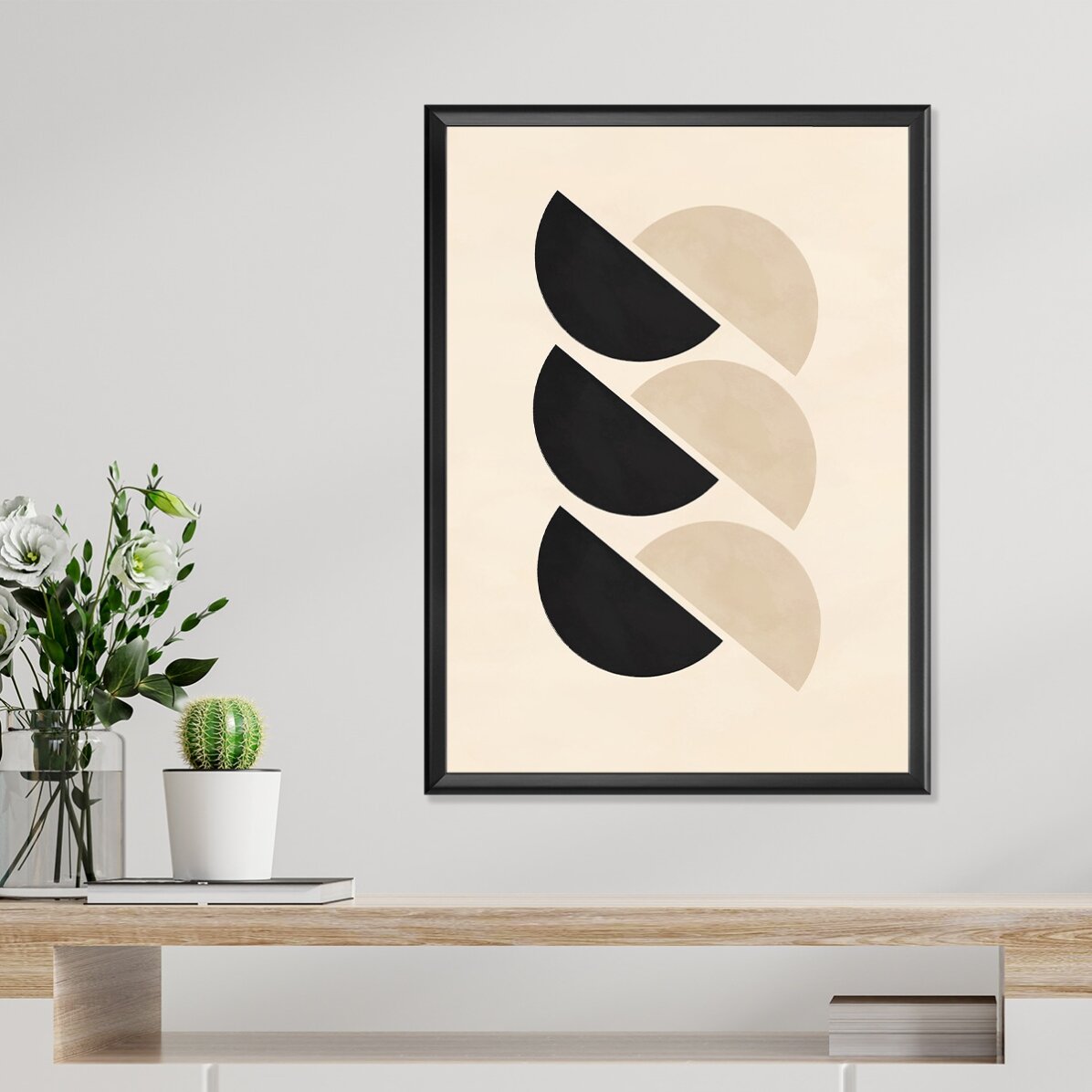 Poster Forme geometrice minimalist, semicercuri