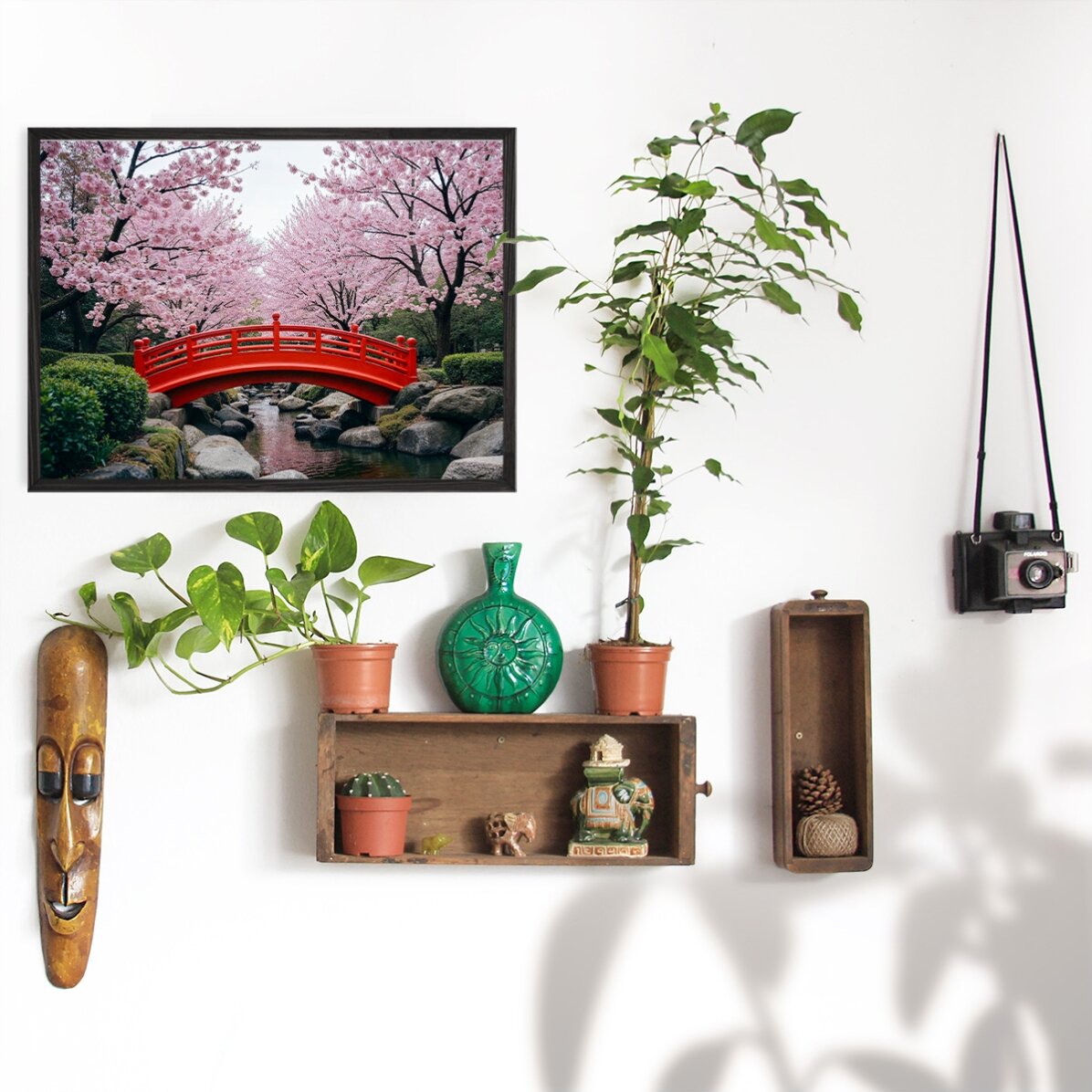 Poster Grădină Japoneză - Cireși înfloriți