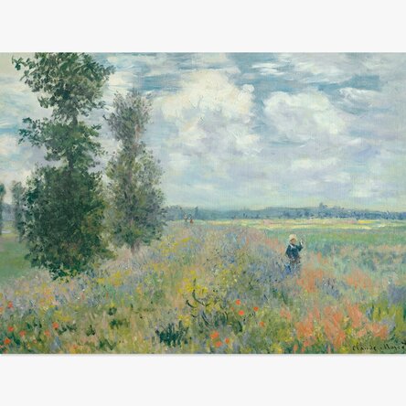Poster landscape - Claude Monet, Camp de maci lângă Argenteuil 1875