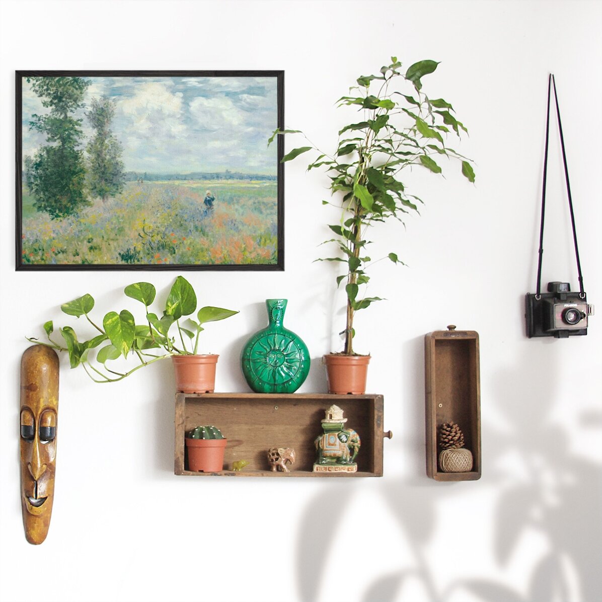 Poster landscape - Claude Monet, Camp de maci lângă Argenteuil 1875