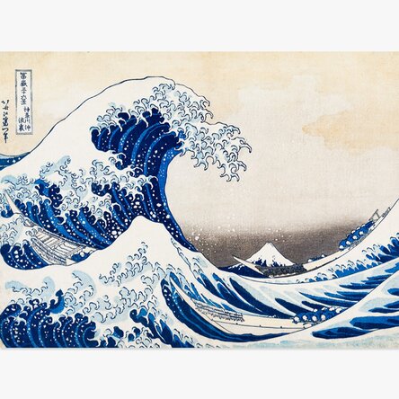 Poster landscape - Katsushika Hokusai - Marele val de la Kanagawa 1831