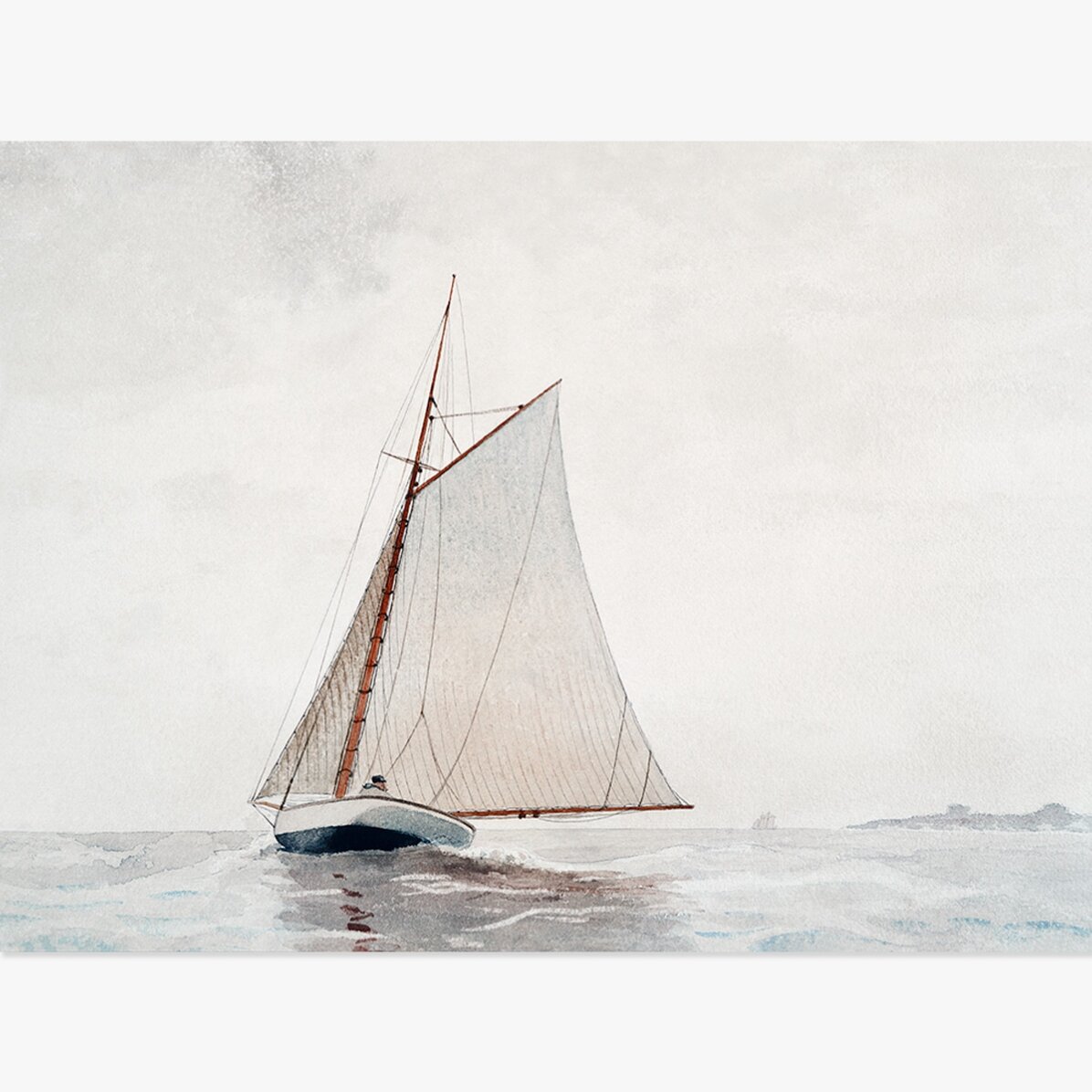 Poster landscape - Winslow Homer - Plecând in largul Gloucester 1880