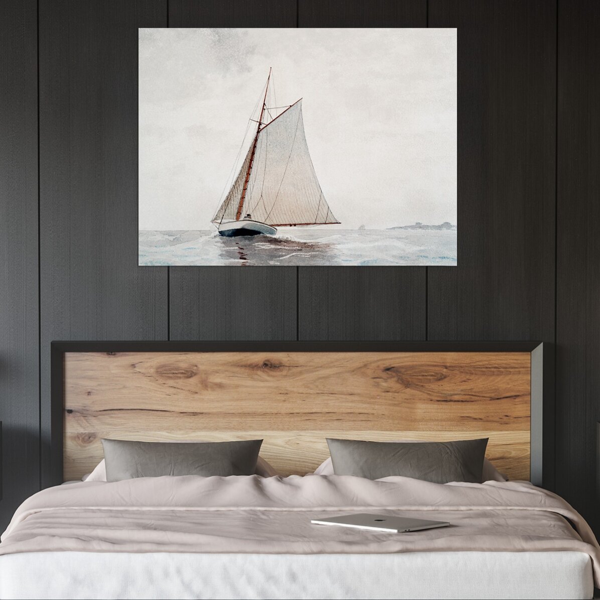 Poster landscape - Winslow Homer - Plecând in largul Gloucester 1880