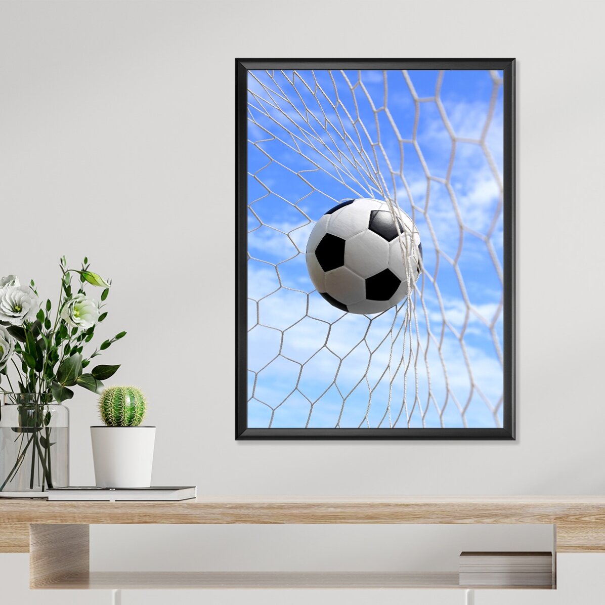 Poster Minge în poarta de fotbal