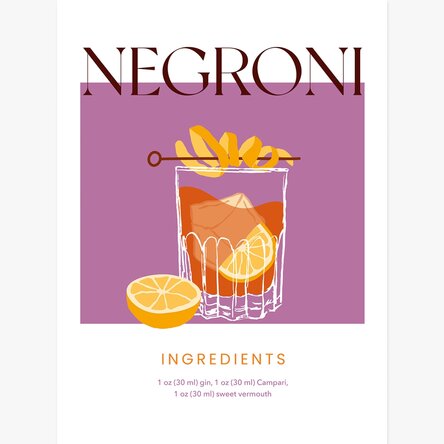 Poster Negroni