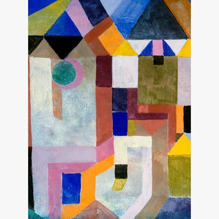 Poster Paul Klee, Colorful Architecture 1917