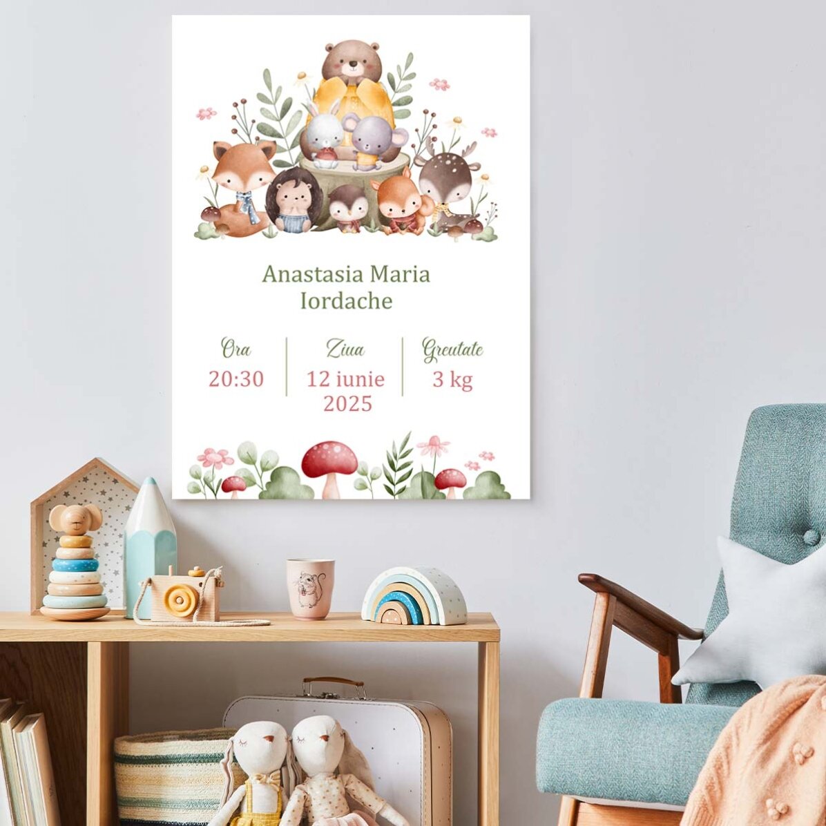Poster personalizat cu text - Cute Animals