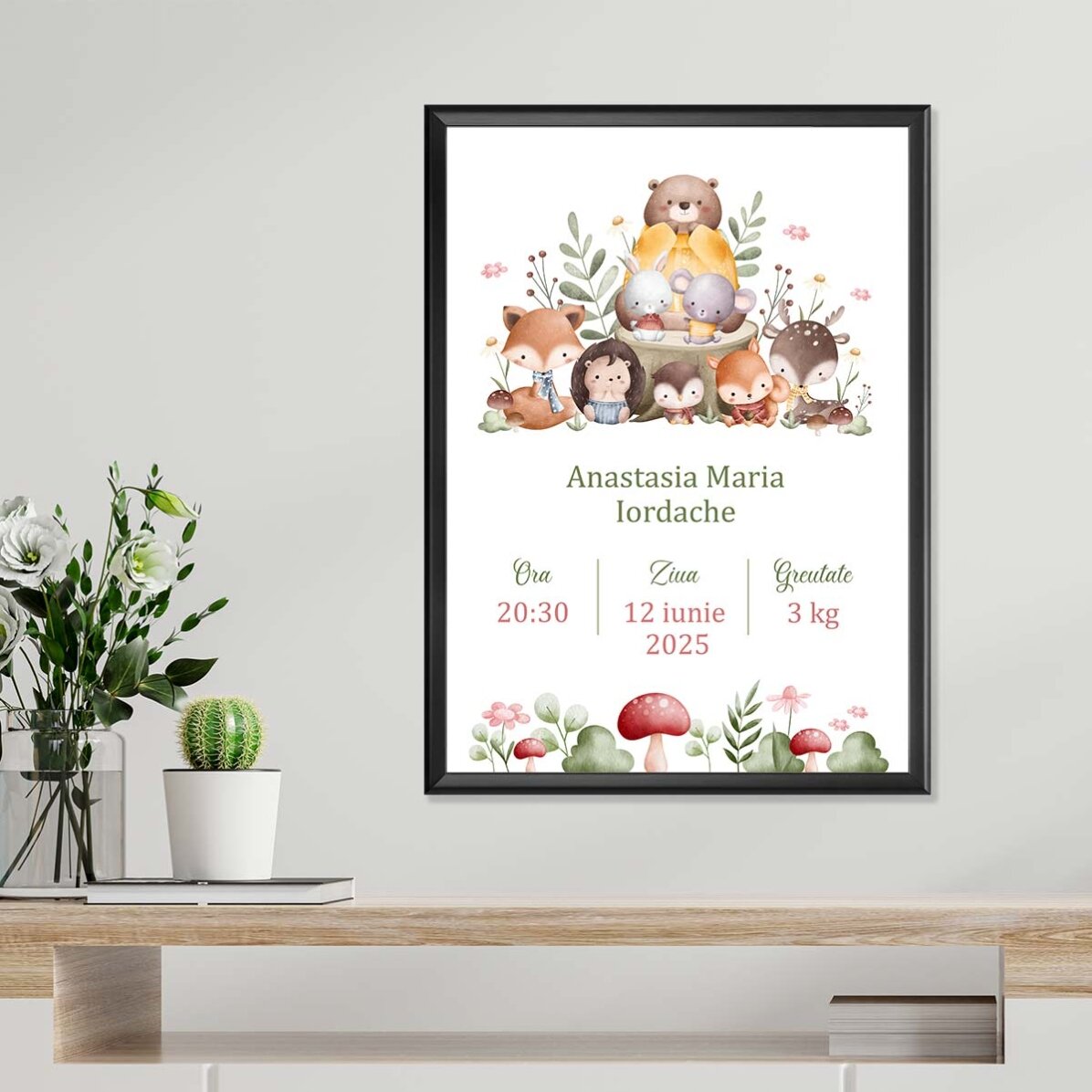 Poster personalizat cu text - Cute Animals