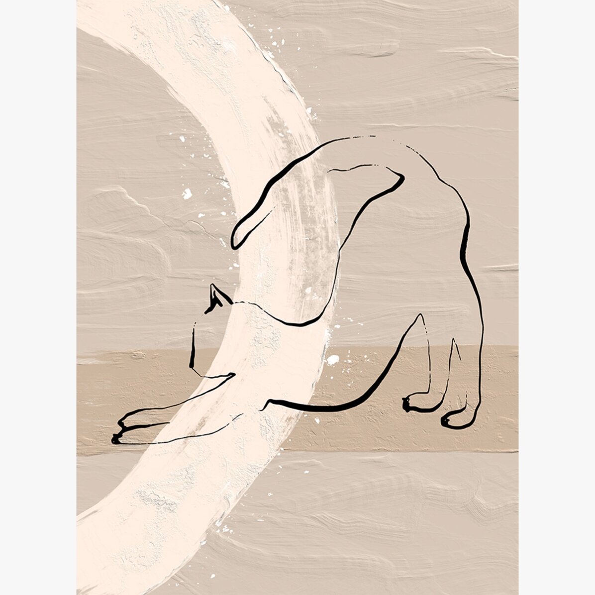 Poster Pisică minimalistă line art