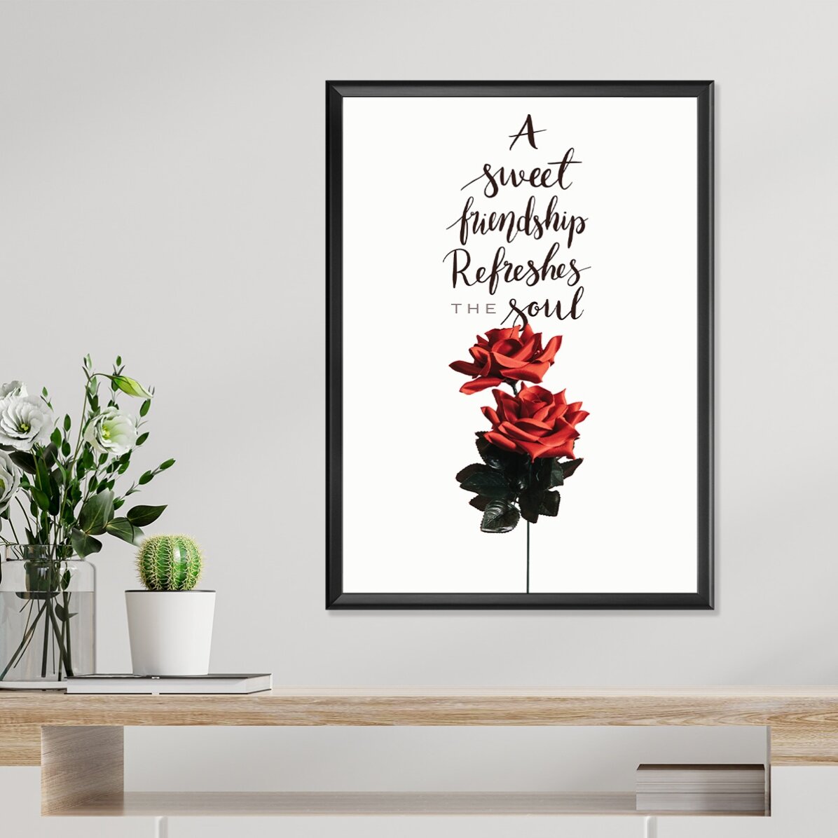 Poster Prietenie cu trandafiri