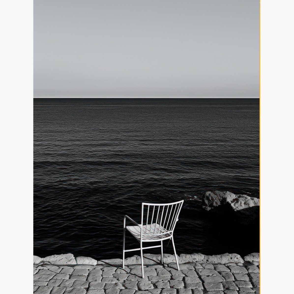 Poster Scaun solitar la mare