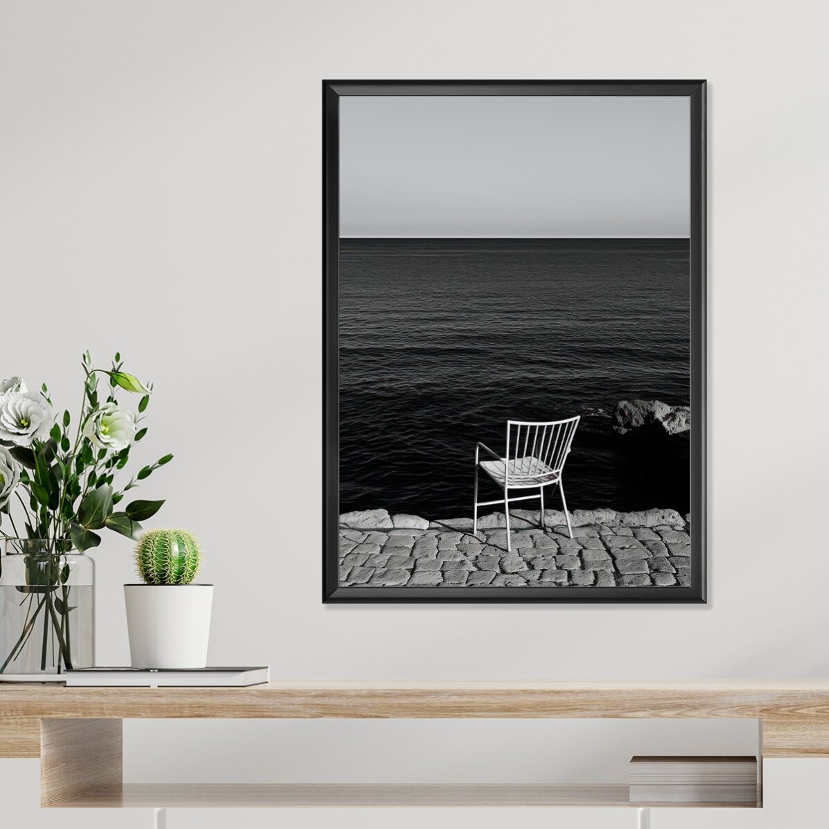 Poster Scaun solitar la mare