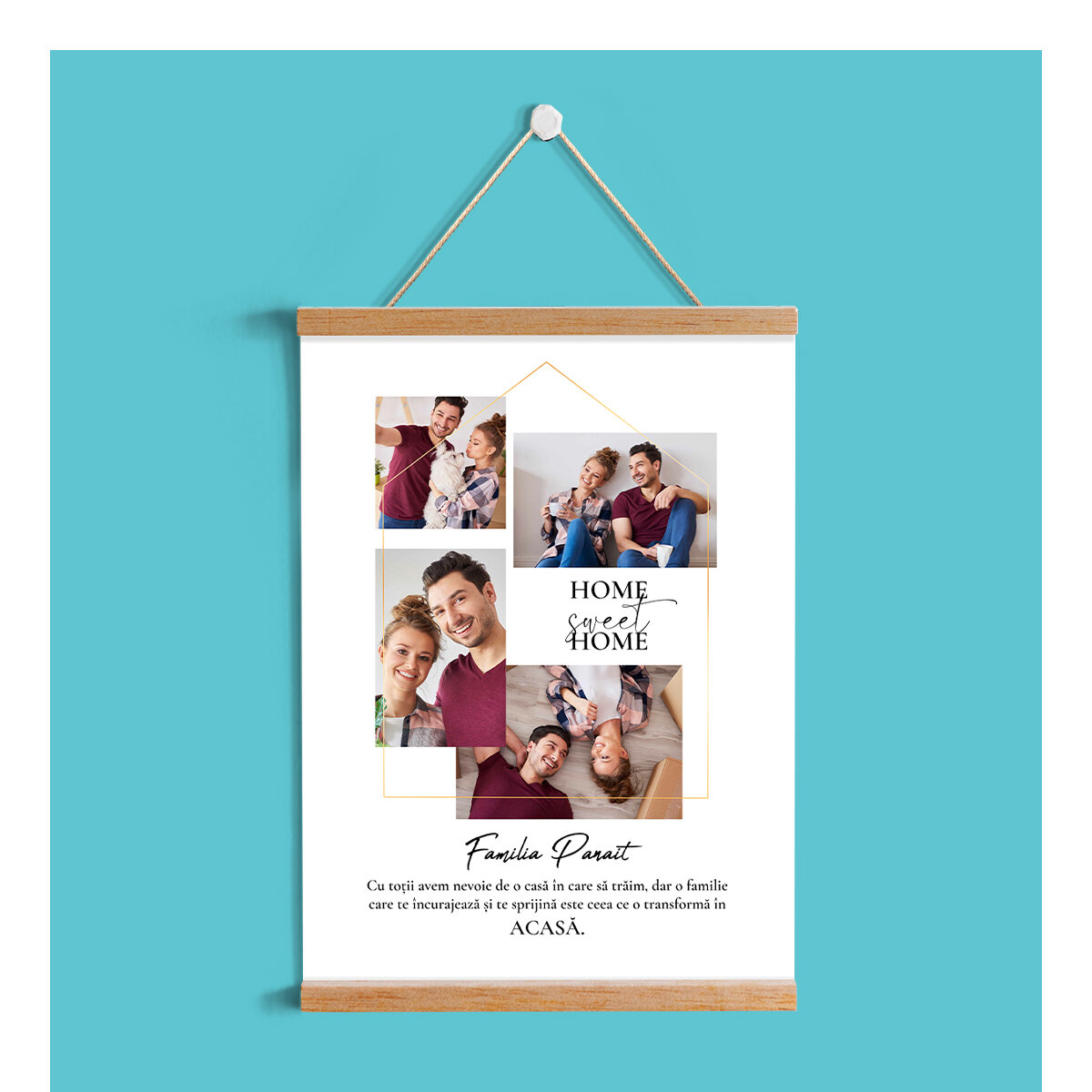 Customised posters with hangers