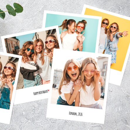 Photo printing – set of 8 Polaroid-style prints, 10x12cm
