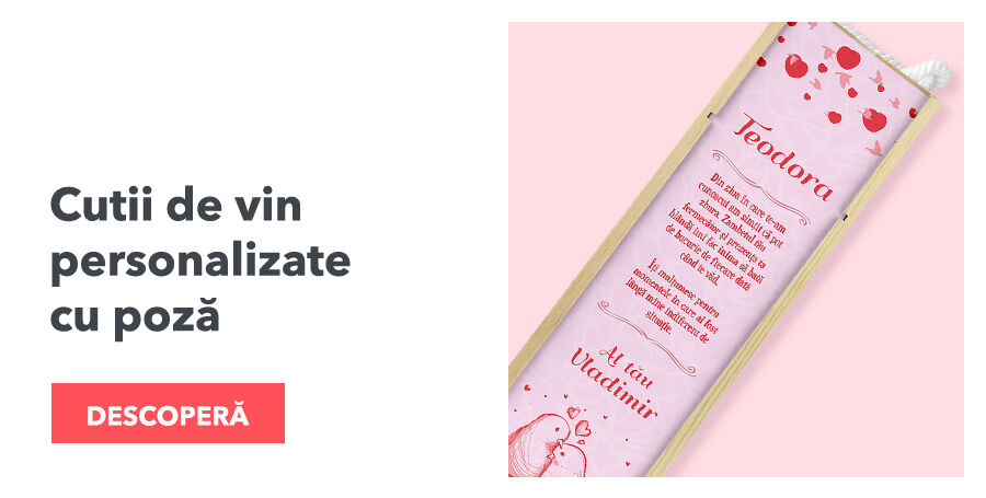 Personalised wine boxes with photo