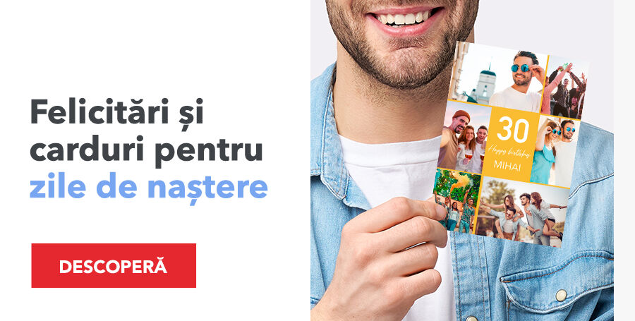 Felicitări personalizate pentru zi de naștere
