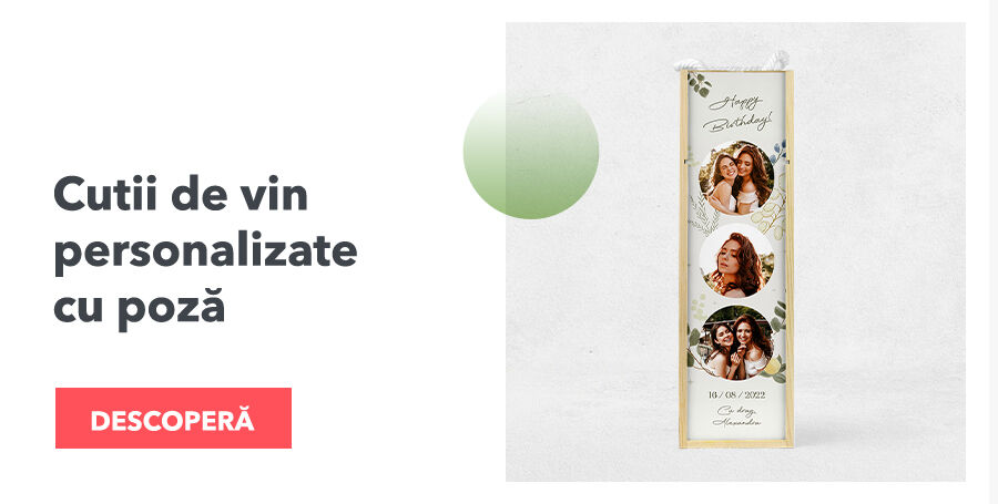 Cutii de vin personalizate cu poză