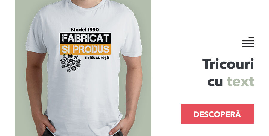 Customised T-shirts with text