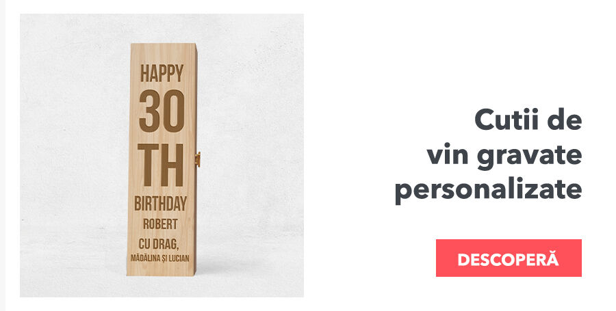 Cutii de vin gravate