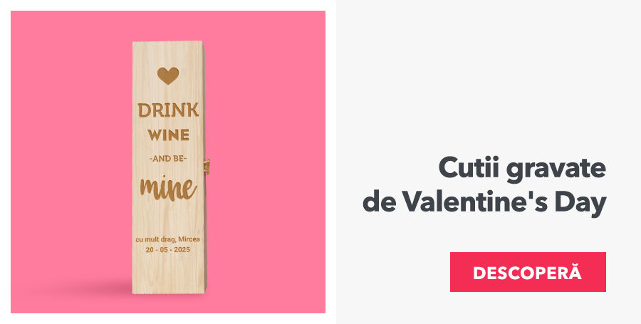 Cutii gravate pentru Valentine