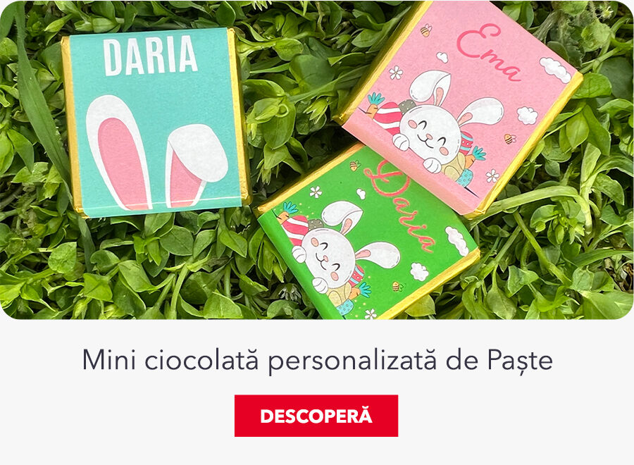 Mini ciocolată personalizată de Paște