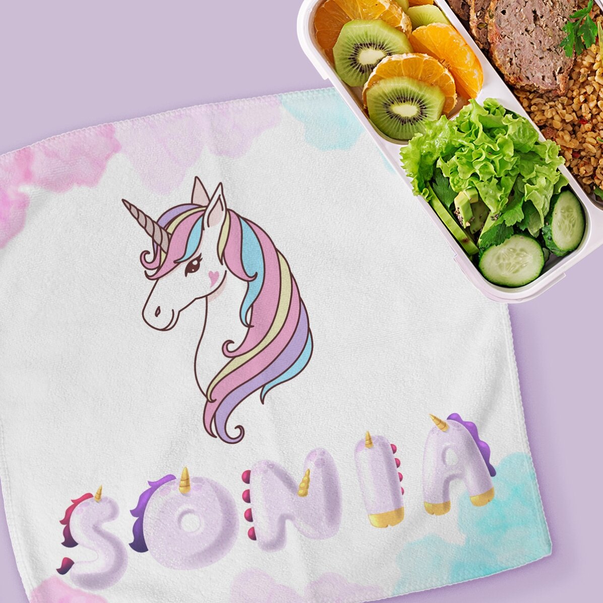 Prosop personalizat cu nume - Unicorn