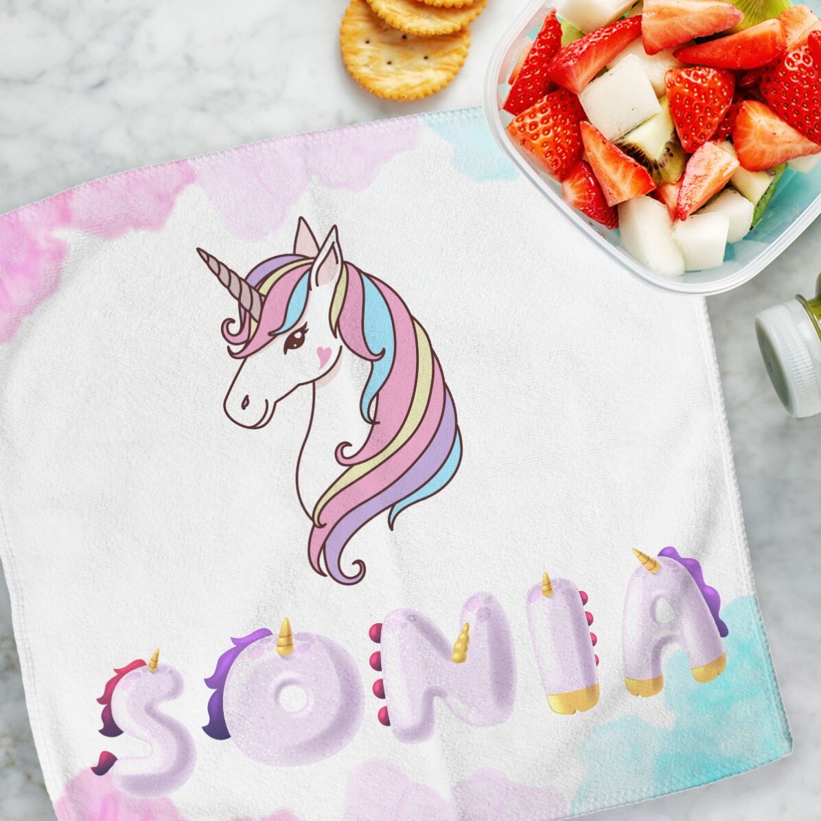 Prosop personalizat cu nume - Unicorn