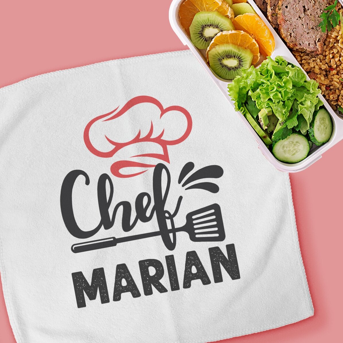 Prosop personalizat cu text - Chef în bucătărie