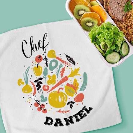 Prosop personalizat cu text - Chef