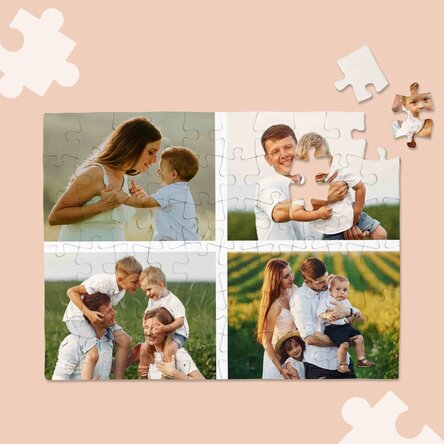 Puzzle personalizat cu 4 poze