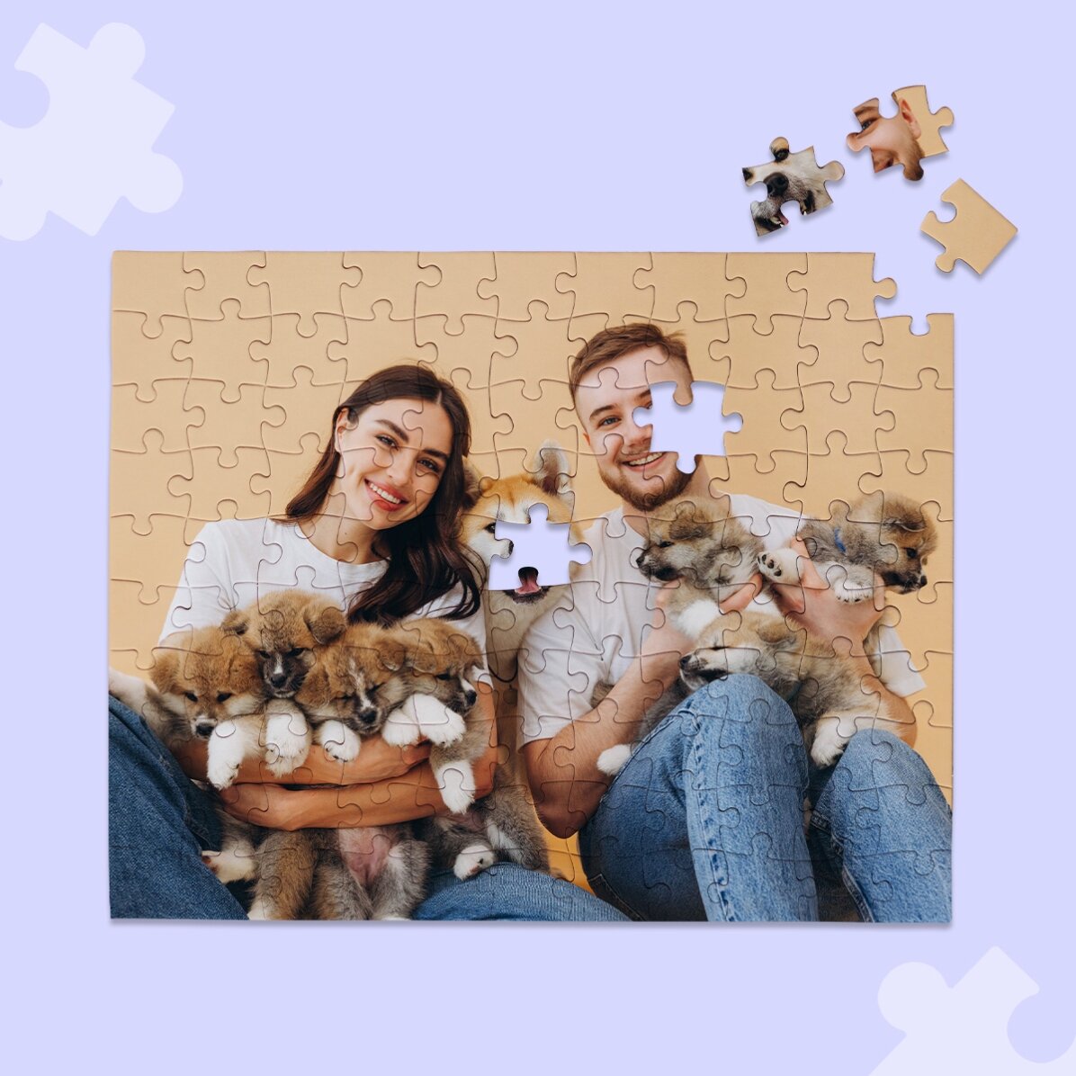 Puzzle personalizat cu o poză 24x19 cm 