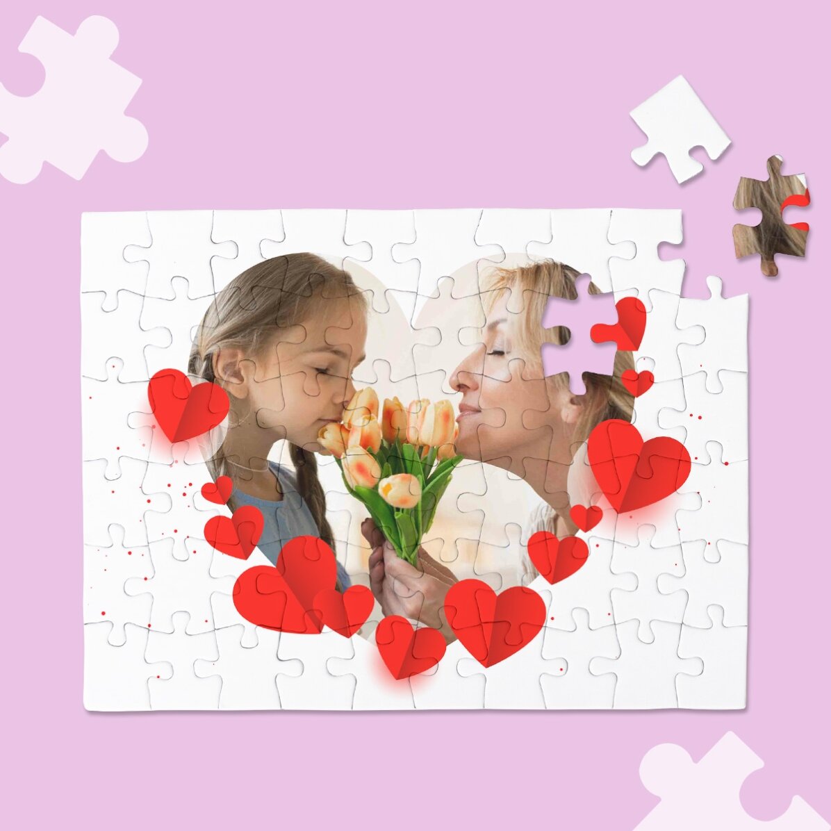 Puzzle personalizat cu o poză - Love