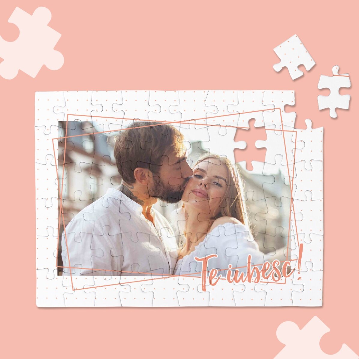 Puzzle personalizat cu o poză - Te iubesc