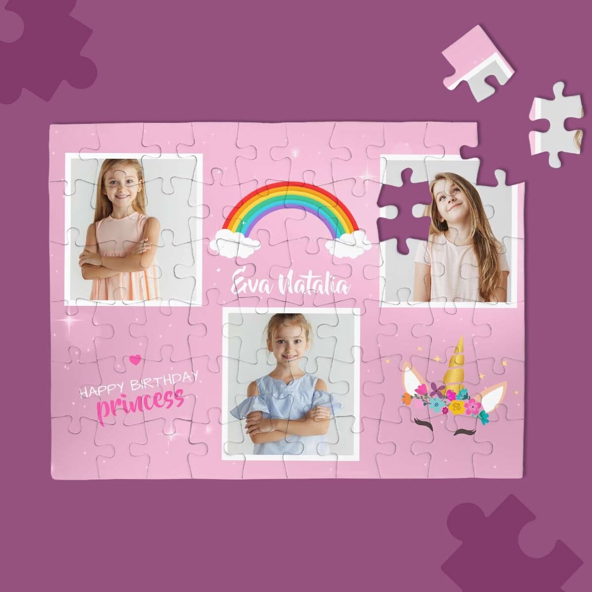Puzzle personalizat pentru copii - Princess