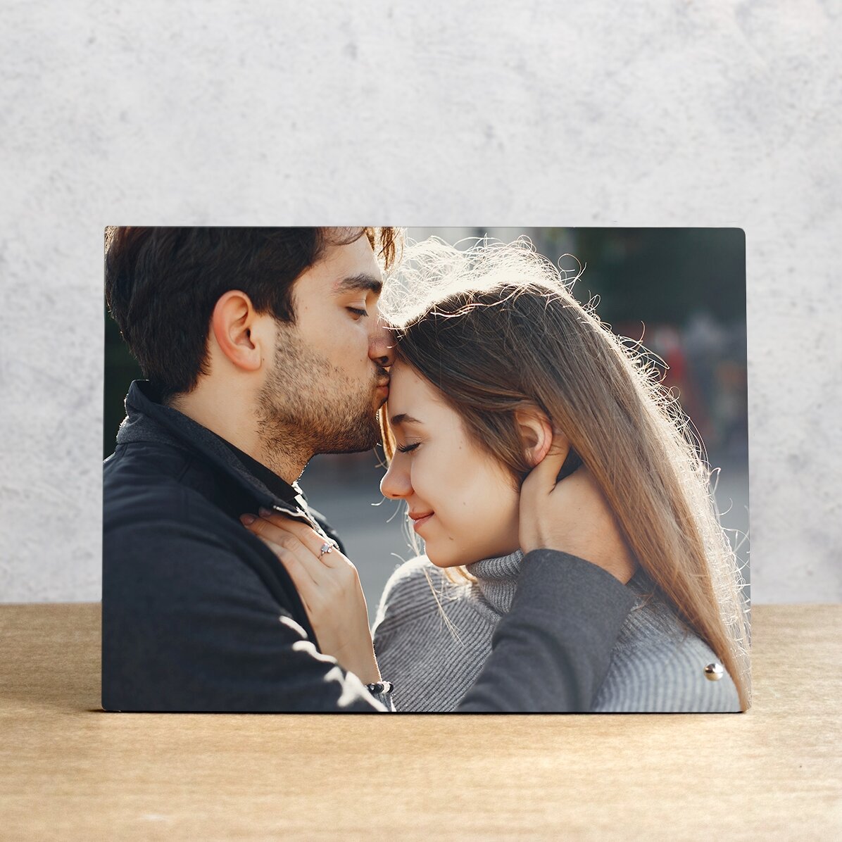 Ramă foto de birou personalizată cu o poză landscape