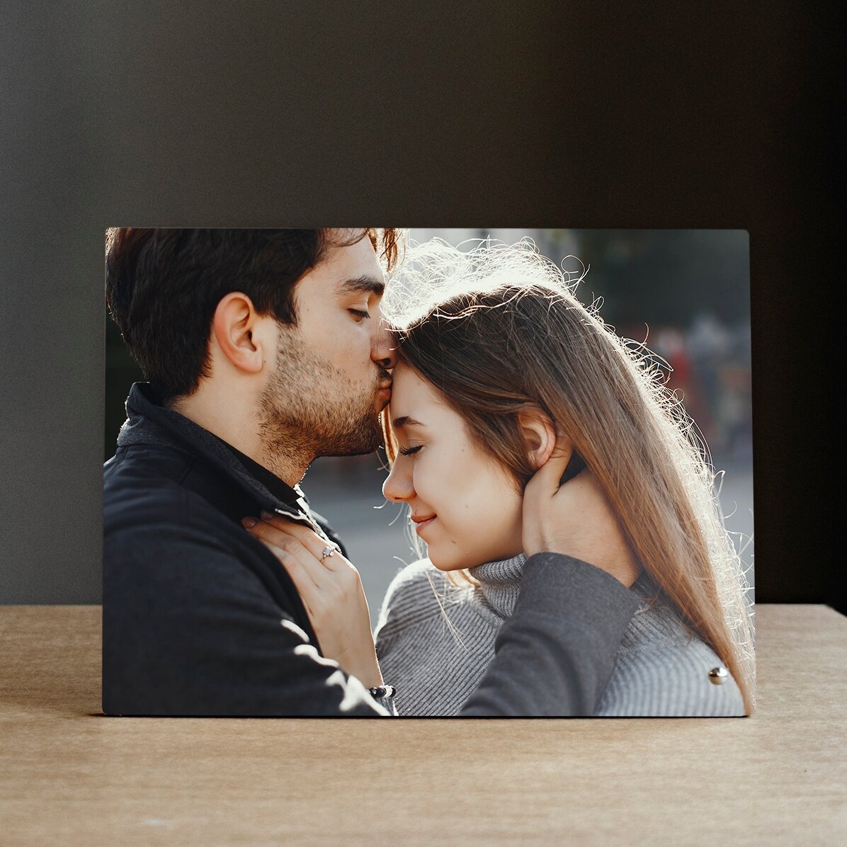 Ramă foto de birou personalizată cu o poză landscape