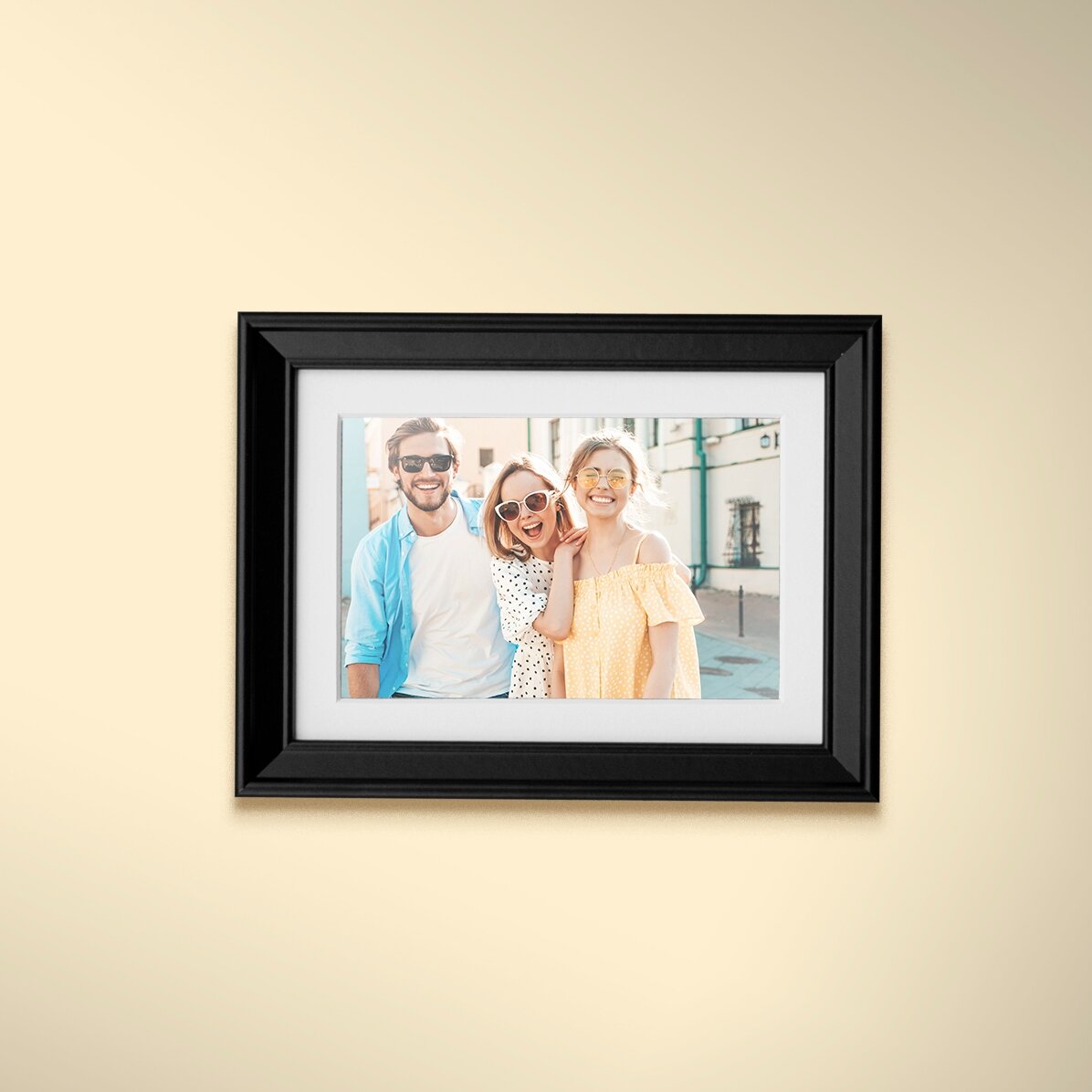 Ramă foto personalizată cu o poză - passepartout A5 landscape