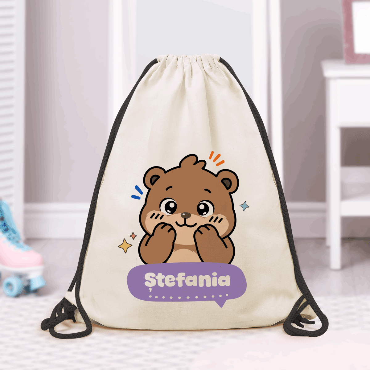 Personalised rucksack with name – Little Bear
