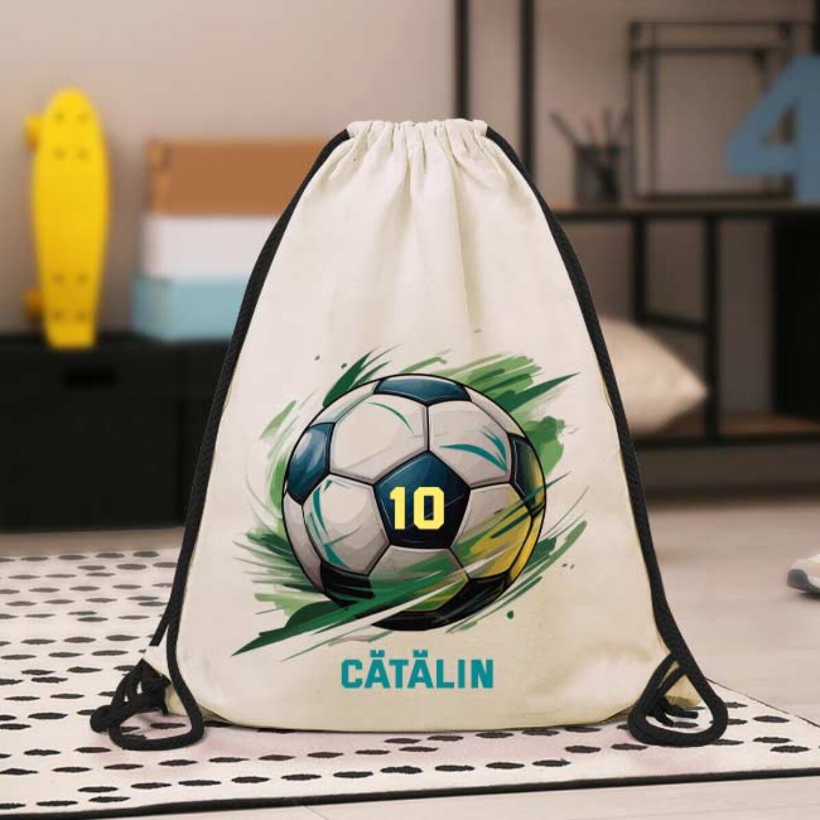 Rucsac personalizat cu text - Fotbal